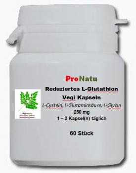 ProNatu gereduceerd L-glutathion Vegi capsules 250 mg